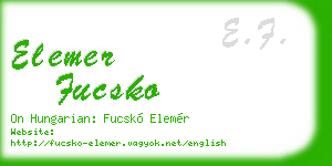 elemer fucsko business card